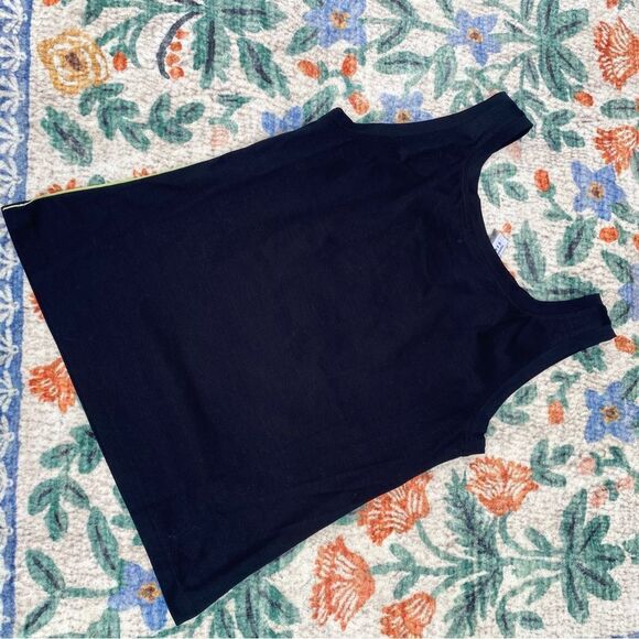 Akris Punto Black Cotton Tank Top Knit Size 6 Minimalist - Picture 9 of 9